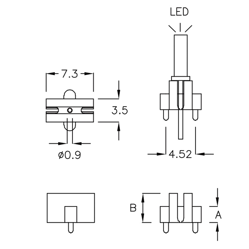 LED Lens Holder LC-QK4T